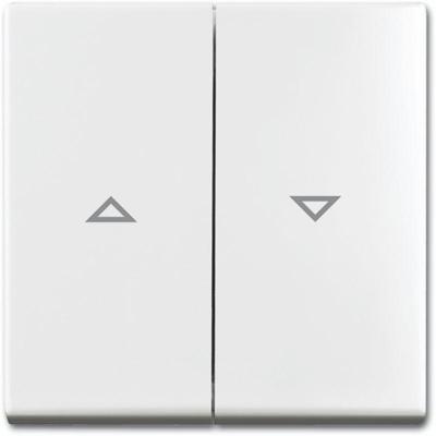 Busch-Jaeger 2504-914 Jaloezie-schakelaar/-knop Afdekking Busch-balance SI Alpine-wit 1 stuk(s)