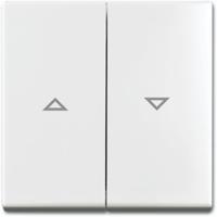 Busch-Jaeger 2504-914 Jaloezie-schakelaar/-knop Afdekking Busch-balance SI Alpine-wit 1 stuk(s) - thumbnail