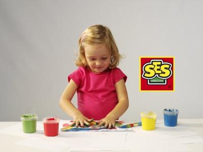 SES Vingerverf, 4 kleuren x150ml SES Vingerverf, 4 kleuren x150ml