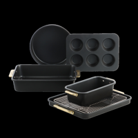 Padova Reserve Bakvormen Black 6-delige set - thumbnail