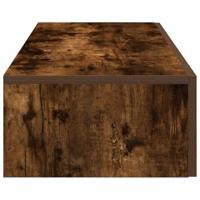 Wandschap met lades 100x36x19cm bewerkt hout gerookt eikenkleur - thumbnail