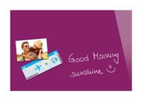 Sigel SI-B1204 Glasmagneetbord Be!Board Cyclaam 600x400x9mm Incl. 2 Magneten - thumbnail