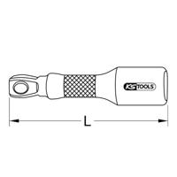 KS Tools 918.1458 9181458 Dopsleutelverlenging Aandrijving 1/4 (6.3 mm) 250 mm 1 stuk(s) - thumbnail
