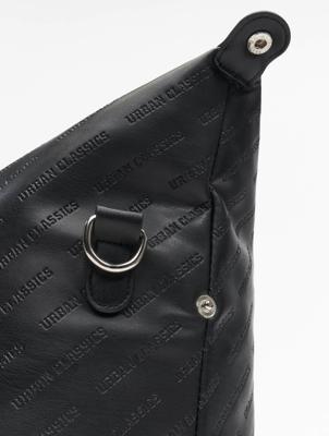 Urban Classics / tas Imitation Leather Weekender in zwart Urban Classics / tas Imitation Leather Weekender in zwart