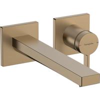 Hansgrohe Tecturis Wastafelkraan Inbouw - mengkraan - eengreeps - 22.5cm uitloop - geborsteld brons 73051140 - thumbnail