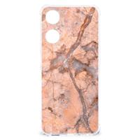 OPPO A58 | A78 5G Anti-Shock Hoesje Marmer Oranje - thumbnail