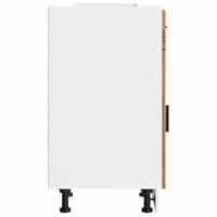 Keuken onderkast "Porto" bewerkt hout oud houtkleurig - thumbnail