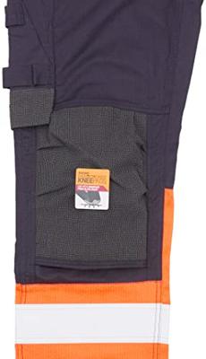 Blåkläder Multinorm inherent werkbroek 14881513 | Marineblauw/Oranje | Maat 52 - 7330509720417