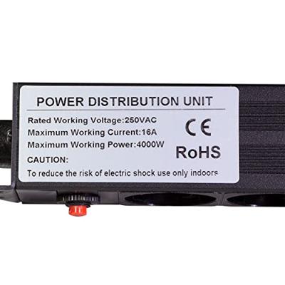 LogiLink PDU8C02 energiedistributie 1U Zwart 8 AC-uitgang(en) LogiLink PDU8C02 energiedistributie 1U Zwart 8 AC-uitgang(en)