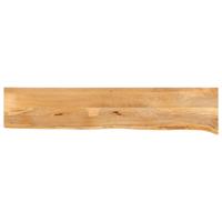 Tafelblad met natuurlijke rand 180x40x2,5 cm massief mangohout - thumbnail