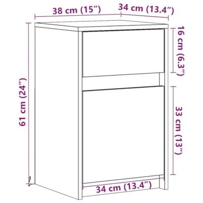 Nachtkastjes met LED-verlichting 2 st bewerkt hout wit Nachtkastjes met LED-verlichting 2 st bewerkt hout wit