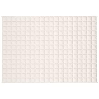 Verzwaringsdeken 138x200 cm 6 kg stof lichtcrmekleurig