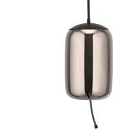 Searchlight Hanglamp GlasLisbon zwart met smoke cilinderglas - 75132-1SM - thumbnail