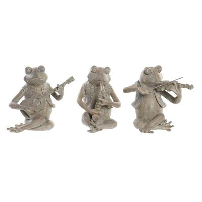 Decoratieve figuren DKD Home Decor Muzikant/Musicus 23 x 19,5 x 22,5 cm Bruin Kikker (3 Stuks) Decoratieve figuren DKD Home Decor Muzikant/Musicus 23 x 19,5 x 22,5 cm Bruin Kikker (3 Stuks)