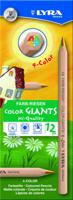 Kleurpotlood lyra color giants nature vierkleurig - thumbnail