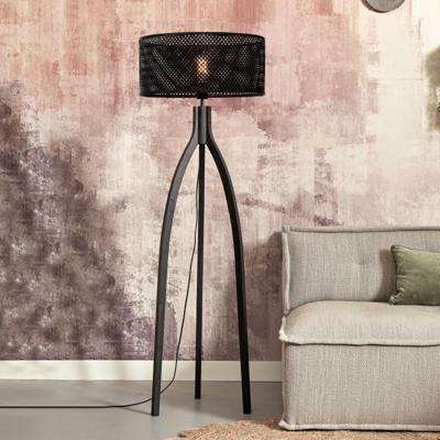 GOOD&MOJO Vloerlamp 'Java' 3-poot, Bamboe, kleur Zwart