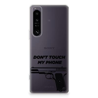 Sony Xperia 1 IV Silicone-hoesje Pistol DTMP Sony Xperia 1 IV Silicone-hoesje Pistol DTMP