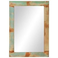 VidaXL Spiegel 70x50 cm massief gerecycled hout en glas - thumbnail