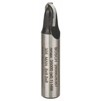 Bosch Accessoires Halfrondprofielfrezen 8 mm, R1 4 mm, D 8 mm, L 9,5 mm, G 40 mm 1st - 2608628367