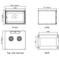 Techly I-CASE EL-1006B32 rack 6U Wandrek Zwart - thumbnail