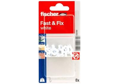 Fischer Fast & Fix K NV Wandhaak Wit Inhoud: 1 set(s)