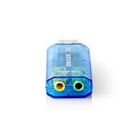 Nedis USCR10051BU Geluidskaart 3d-sound 5.1 Usb 2.0 Dubbele 3,5 Mm Connector - thumbnail