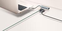 Trust Halyx Usb-C Naar 4-Poorts Usb-A 3.2 Gen1-Hub, Grijs - thumbnail