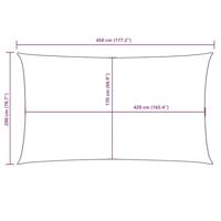VidaXL Zonnescherm rechthoekig 2x4,5 m oxford stof antracietkleurig - thumbnail
