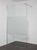 Saqu Modulo inloopdouche met semi-gesatineerd glas 120x210cm - thumbnail