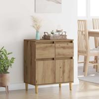 Dressoir met lade Artisan Eiken 60 x 35 x 70 cm Bewerkt hout - thumbnail