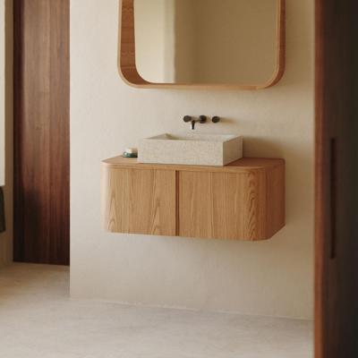 Kave Home Badkamermeubel 'Salaya' Essen, 90cm (excl. waskom)