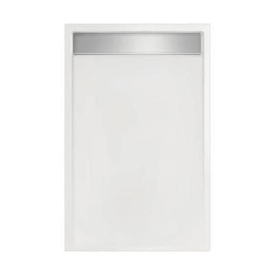 MegaBath Douchebak Easy Tray 120X80X5 cm Wit Mat Of Glans - Douchebak Mat Wit
