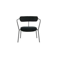 Nohr Fauteuil 'Traver' Velvet, kleur Zwart - thumbnail