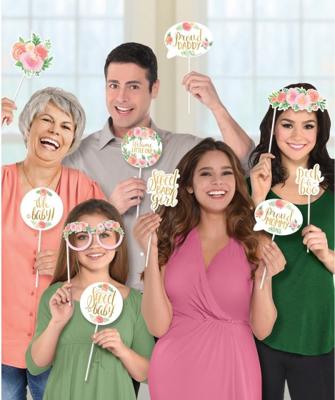 Photo booth set geboorte baby - 13 stuks