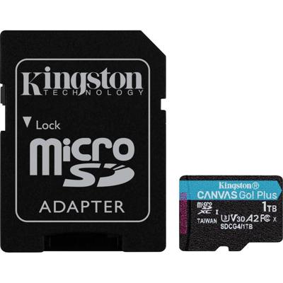 Micro SD kaart met adapter Kingston CANVAS Go! Plus 1 TB - thumbnail