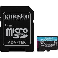 Kingston Technology 1TB microSDXC Canvas Go! Plus Gen4 200MB/s A2 U3 V30 kaart + adapter - thumbnail