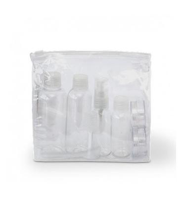 4-Travel Cosmeticaset - Handbagage Reisset met Navulflesjes en Potjes