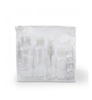 4-Travel Cosmeticaset - Handbagage Reisset met Navulflesjes en Potjes - thumbnail