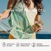 Waterdrop Glass Bottle 600 ml Nero Frosted Black Stijlvol Duurzaam - thumbnail