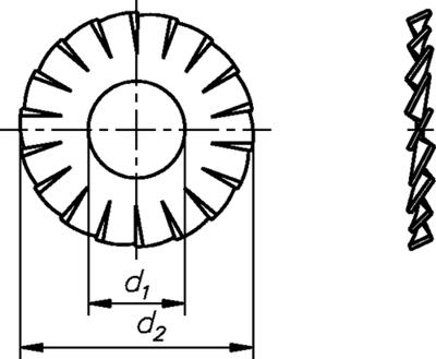 Dresselhaus tandveering fan disks form a m6