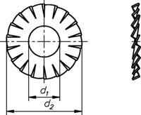 Dresselhaus tandveering fan disks form a m10 - thumbnail