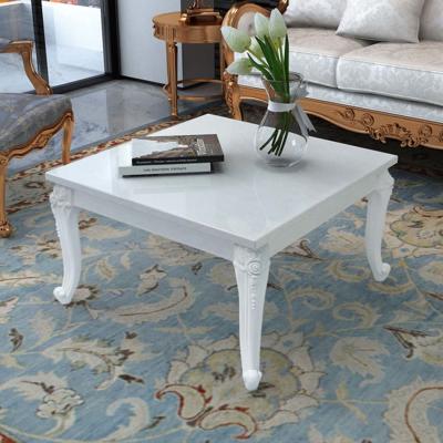 VidaXL Salontafel 80x80x42 cm hoogglans wit VidaXL Salontafel 80x80x42 cm hoogglans wit