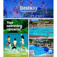 Bestway familiezwembad big lagoon 262x157x46 cm - thumbnail