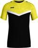 JAKO 6124 T-Shirt Iconic - Zwart/Zachtgeel - XL - thumbnail