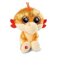 Nici glubschis pluchen knuffel draak oranje yo-yo, 15cm - thumbnail