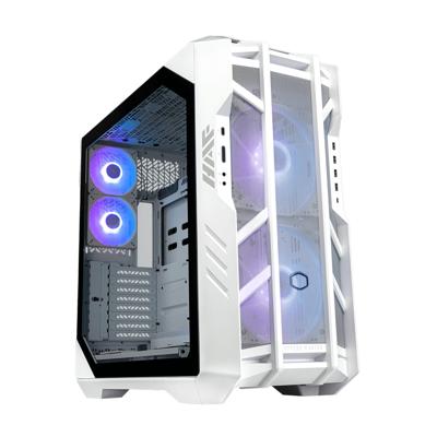 Cooler Master HAF700 White Midi-tower PC-behuizing Wit 4 voorgeïnstalleerde LED-ventilators, Stoffilter Cooler Master HAF700 White Midi-tower PC-behuizing Wit 4 voorgeïnstalleerde LED-ventilators, Stoffilter
