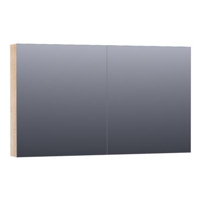 Brauer Impress Spiegelkast 120 cm - zonder Verlichting - Met 2 Dubbelzijdige Spiegeldeuren - Sunlit