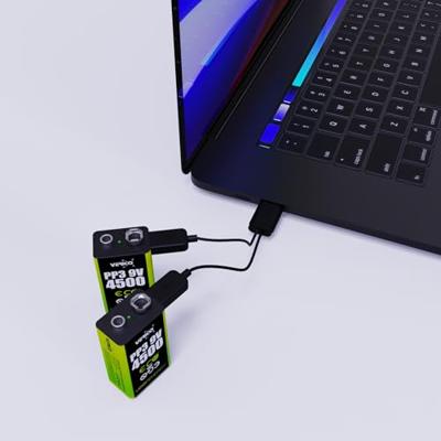 Verico Oplaadbare 9V batterij (blok) LoopEnergy USB-C Li-ion 7.4 V 500 mAh 2 stuk(s) Verico Oplaadbare 9V batterij (blok) LoopEnergy USB-C Li-ion 7.4 V 500 mAh 2 stuk(s)