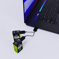 Verico Oplaadbare 9V batterij (blok) LoopEnergy USB-C Li-ion 7.4 V 500 mAh 2 stuk(s) - thumbnail