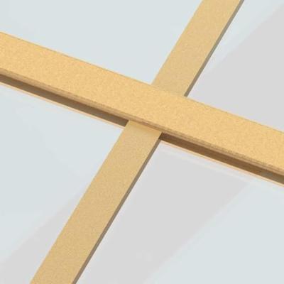 VidaXL Schuifdeur 76x205 cm helder esg-glas en aluminium goudkleurig